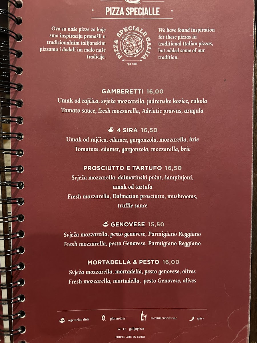 Menu Pizzeria Galija-1
