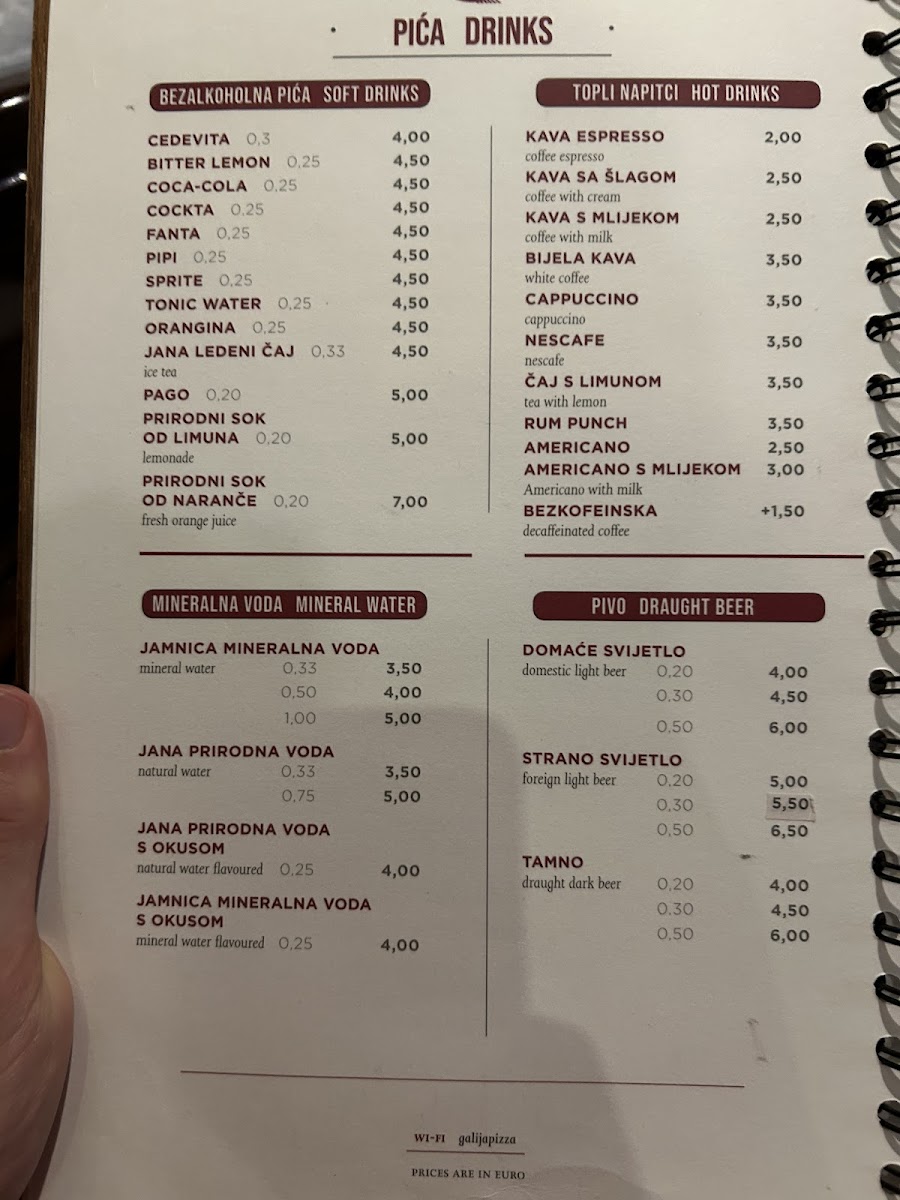 Menu Pizzeria Galija-3