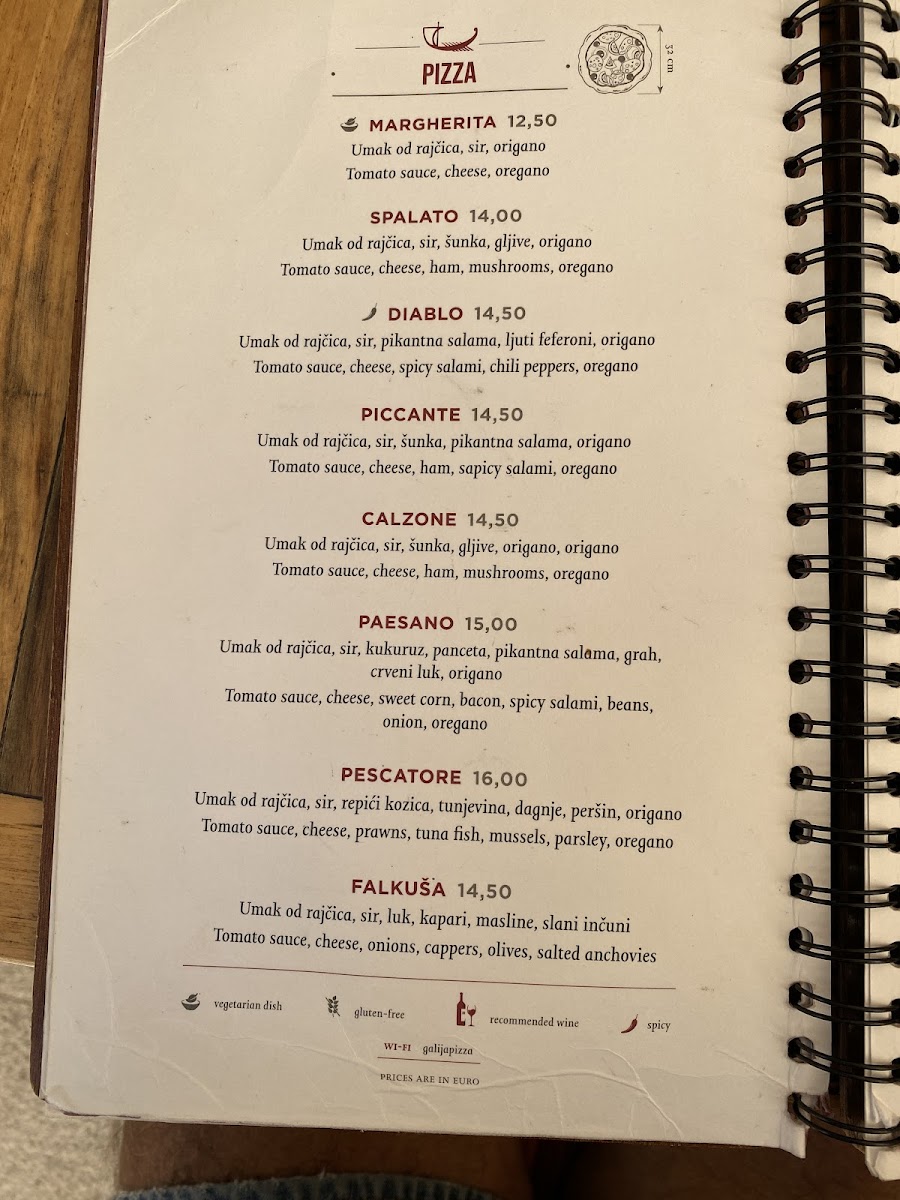 Menu Pizzeria Galija-8